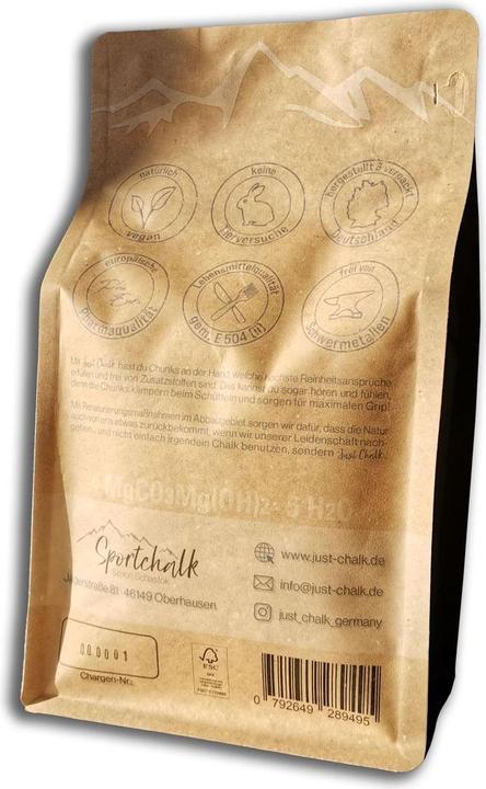 Actual product image Just Chalk 200g Chunky magnesium carbonate