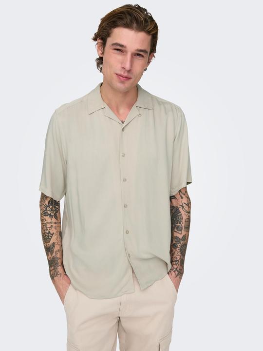 Image du produit Only & Sons Chemise unie à manches courtes (M)