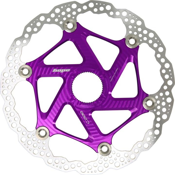 Produktbild Hope Floating Disc Bremsscheibe - Center Lock - purple (200 mm)