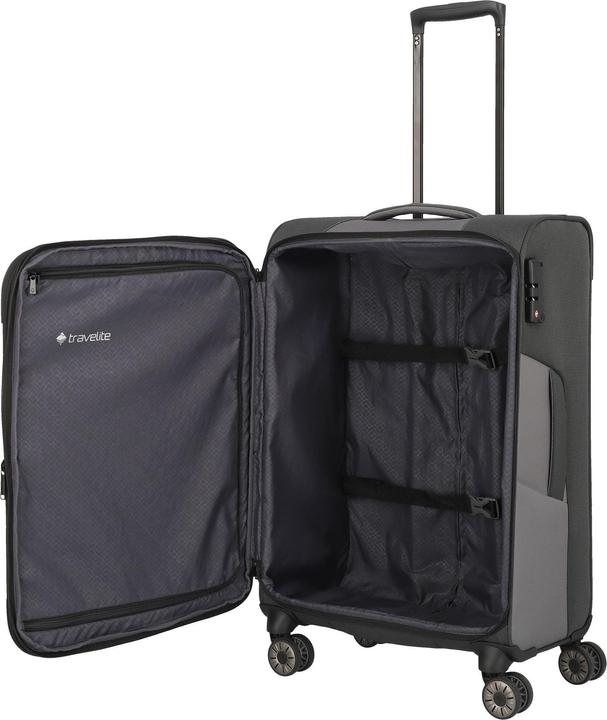 Actual product image Travelite Trolley + Suitcase Viia 4w Trolley M (70 l, M (50 - 90l))