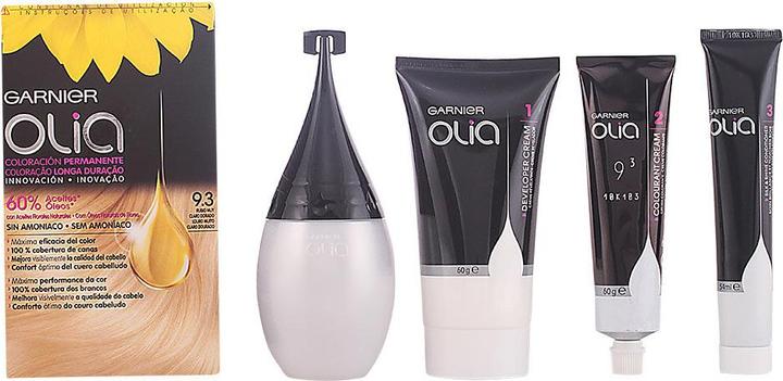 Produktbild Garnier OLIA Coloración Permanente #9,3 Rubio Muy claro Dorado 4 pz (9,3 Rubio Muy claro Dorado)
