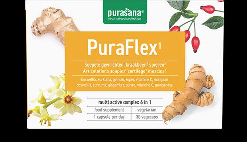 Image du produit Purasana PuraFLEX 6 en 1 Complexe vitaminique Végétarien (30 pièce(s), Capsules, 13.50 g)