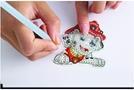 Actual product image Diamond Dotz DOTZIES® Original Diamond Painting Set Paw Patrol with 6 motifs: 3 pictures 15x15cm, 3 stickers /