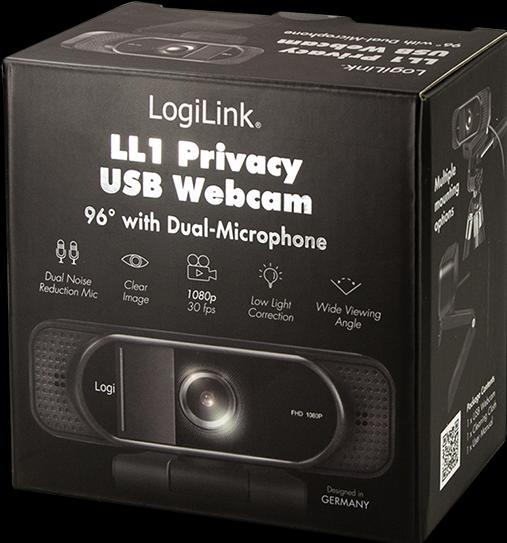 Actual product image LogiLink Webcam 1080p FHD Webcam + Microphone Privacy 96° (2 Mpx)