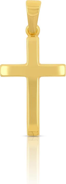 Actual product image Muau Pendant cross yellow gold 750, 26x12mm (750/18K yellow gold)