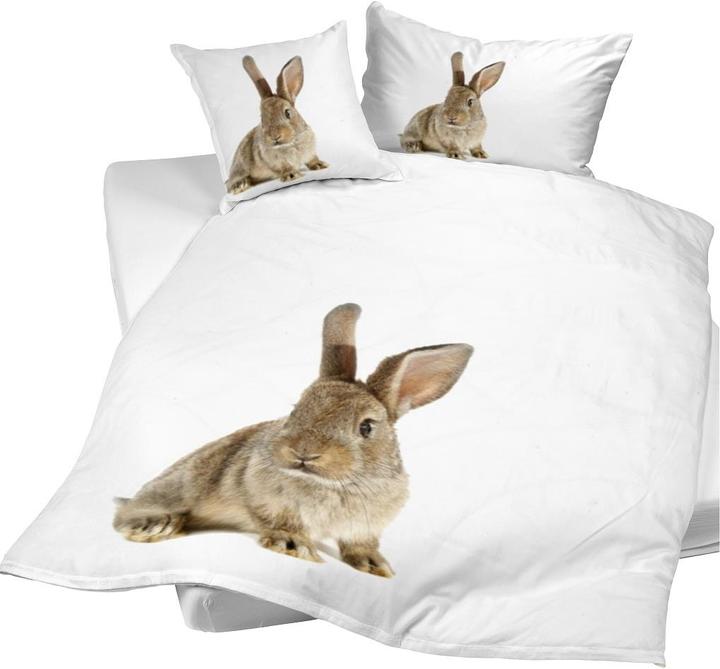 Produktbild Night Fashion Hase Duvetbezug (Bettwäsche Set, 160 x 210 cm)