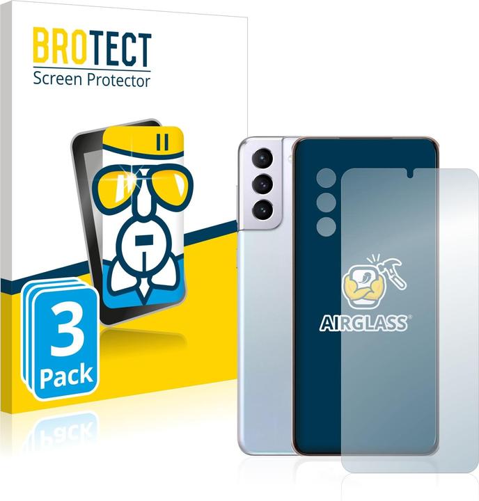 Actual product image BROTECT AirGlass Glass (3 Piece, Samsung Galaxy S21 5G)