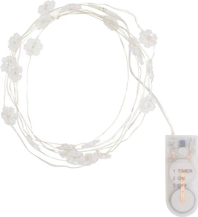 Produktbild VBS Micro LED Lichterkette Schneeflocke, batteriebetrieben, mit Timer (2.10 m)