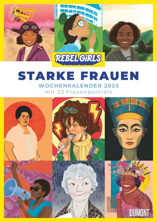 Produktbild Starke Frauen 2025 Wochenkalender, 21x29,7cm, Wandkalender mit 53 Porträts von (Harter Einband, Deutsch)