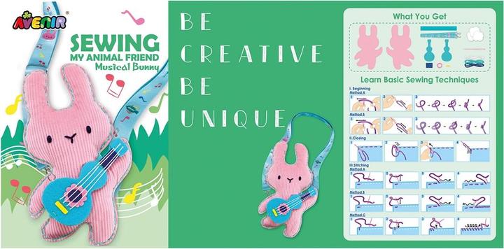 Actual product image Avenir Sewing kit hanger bunny