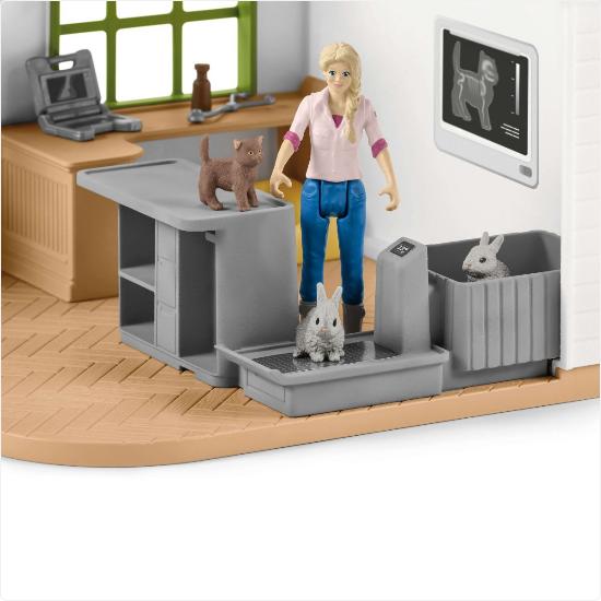 Image du produit Schleich Cabinet vétérinaire avec animaux de compagnie