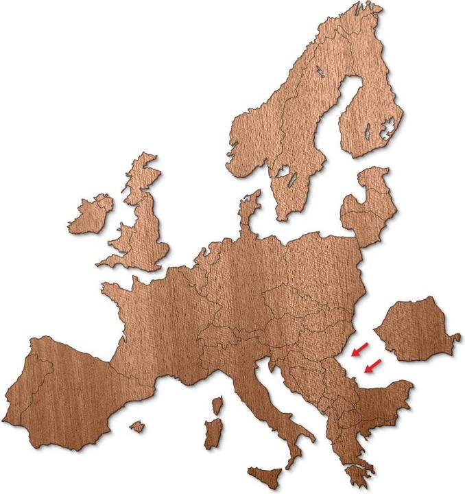 Produktbild Trenddeko Karte Europa (86 x 100 cm)