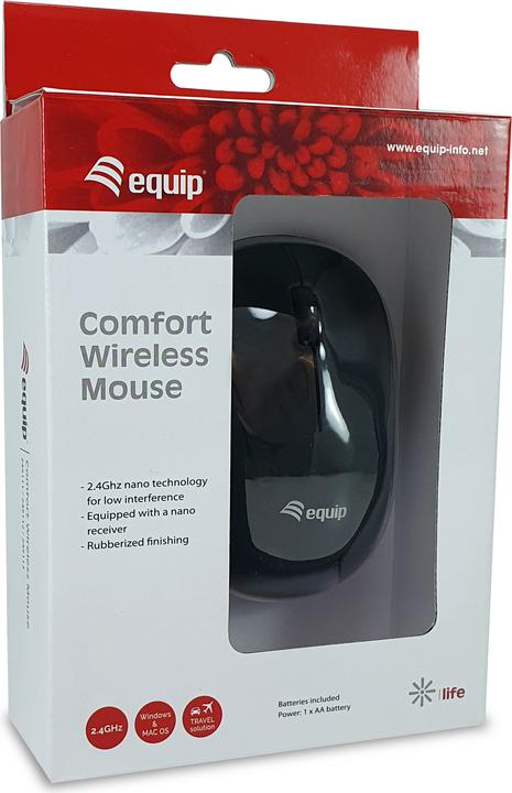 Actual product image equip Mouse Wireless 2.4 ghz Mini (Wireless)