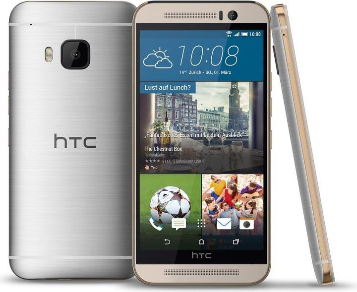 Actual product image HTC One M9 (32 GB, Silver on Gold, 5", Single SIM, 20 Mpx, 4G)
