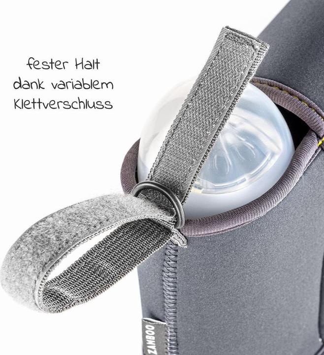 Actual product image Zamboo Neoprene pram bag organiser for prams and pushchairs - dark grey