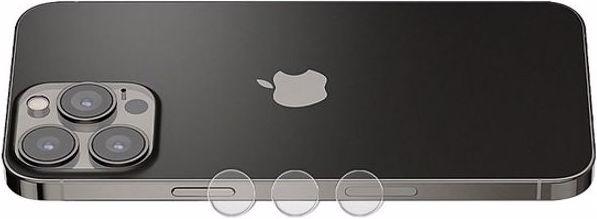 Actual product image Mocolo 2.5D protection glass for triple camera (1 Piece, Apple iPhone 13 Pro Max)