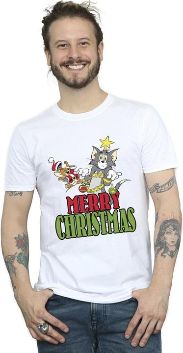 Produktbild Tom & Jerry Merry Christmas Baubles TShirt (L)