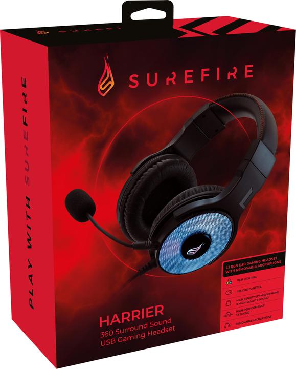 Produktbild SureFire Harrier 360 Surround Sound USB Gaming Headset (Kabelgebunden)