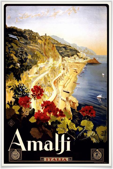 Image du produit Trenddeko Vintage Travel - Amalfi (30 x 45 cm)