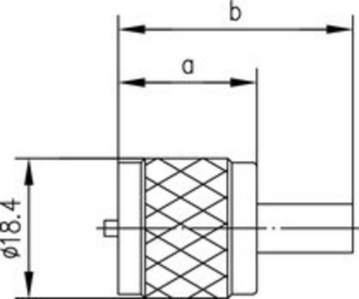 Actual product image Telegärtner UHF cable connector crimp G02 crimp/crimp, B0606, G02 (RG-59 B/U)