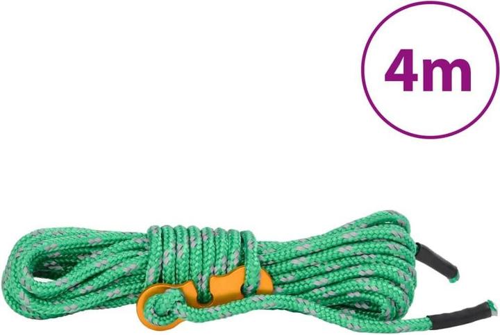 Image du produit VidaXL Cordes de tente avec tendeurs de corde 8 pcs. Réflectif 4 m 4 mm