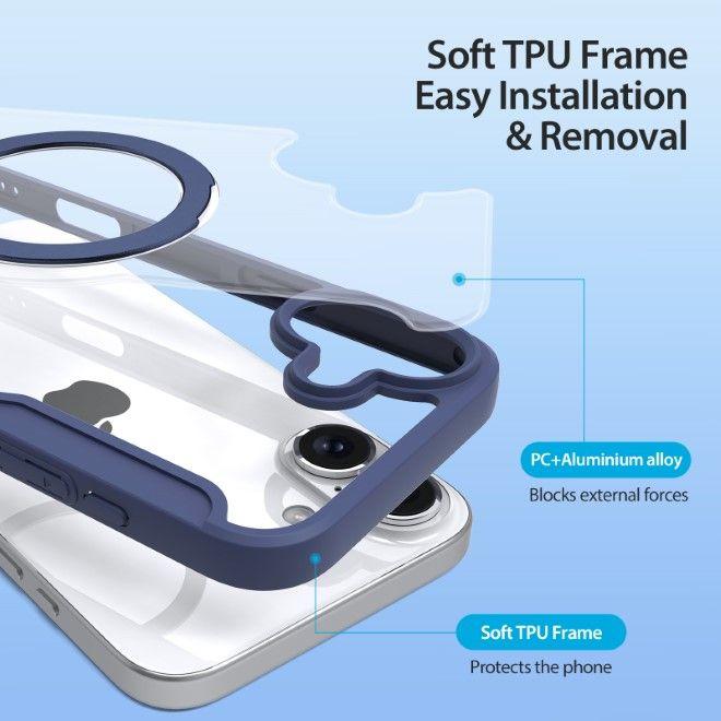 Produktbild Dux Ducis Skin X Pro 360° Ring Stand Series Lederhülle (Apple iPhone 16)