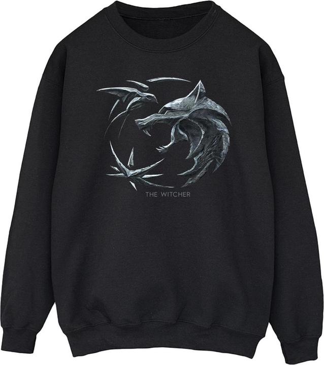 Netflix The Witcher Wolf Logo Sweatshirt (S)
