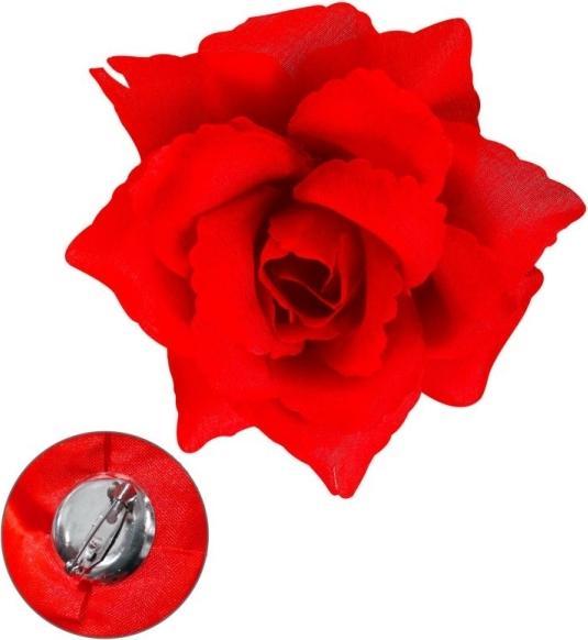 Produktbild Widmann Brosche mit Roter Rose zum anstecken 10cm
