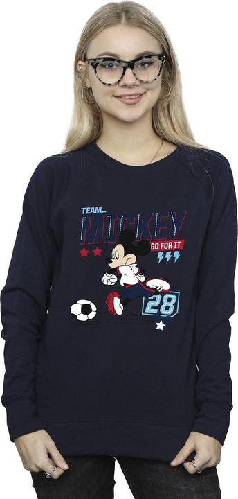Immagine prodotto Disney Mickey Mouse Team Mickey Football Felpa Donna (L)