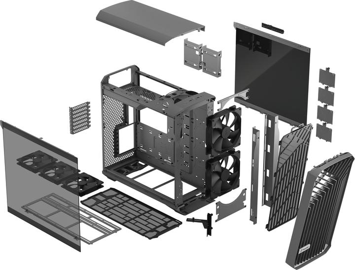 Actual product image Fractal Torrent Gray TG Light (mATX, ITX, ATX, E-ATX, SSI CEB, SSI EEB)