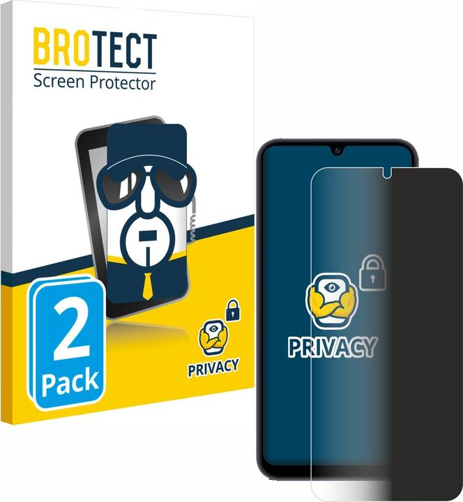 Produktbild BROTECT Sichtschutzfolie Anti-Spy Privacy Folie Blaulicht-Schutz (2 Stück, Samsung Galaxy A25 5G)