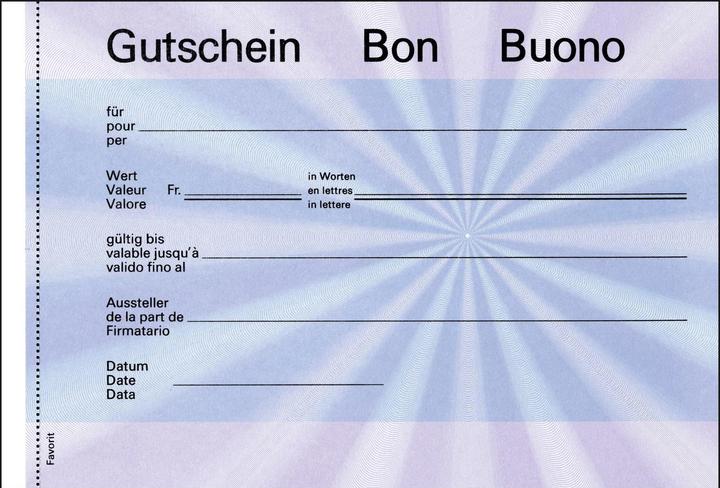 Actual product image Favorit Gift vouchers (25 x)