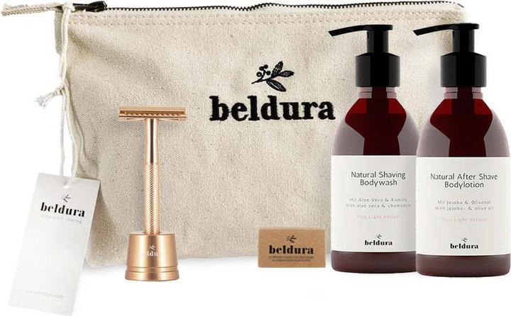 Actual product image Beldura Sustainable Shaving-Set (Body care set, Shaving set)