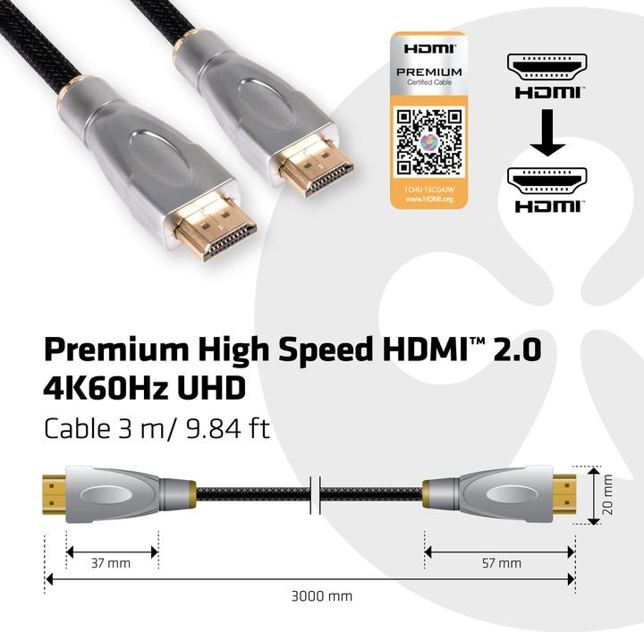 Productafbeelding Club 3D HDMI (Type A) - HDMI (Type A) (3 m, HDMI)
