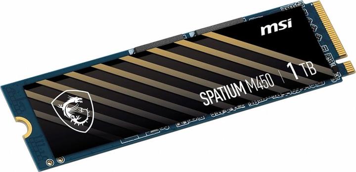 Produktbild MSI SPATIUM M450 PCIe 4.0 NVMe M.2 PCI Express 4.0 3D NAND (1000 GB, M.2 2280)