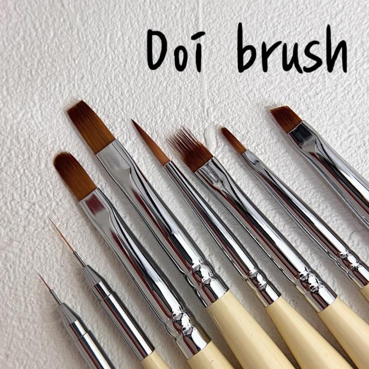 Actual product image Nailbayo - Nail Brush Set (8 types) (Transparent)