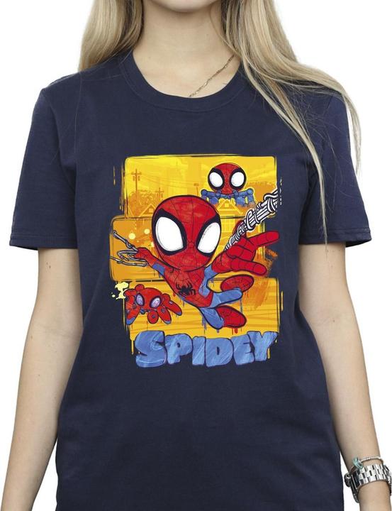 Immagine prodotto Spidey And His Amazing Friends Flying Maglietta Ampia Donna (L)