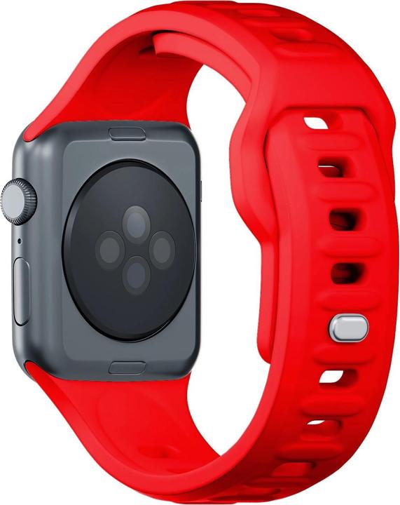 Produktbild 3MK Silicone Watch Strap czerwony/red dla Apple Watch 42/44/45/49mm (Silikon, Edelstahl)