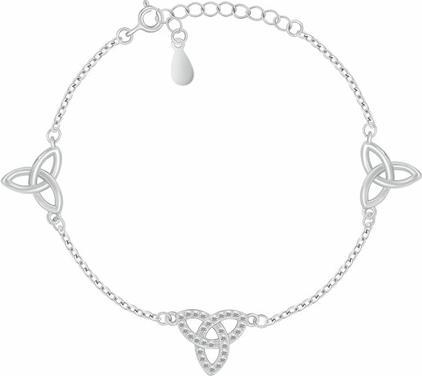 Brilio Silver - Women's Celtic Knot Silver Bracelet BRC214W