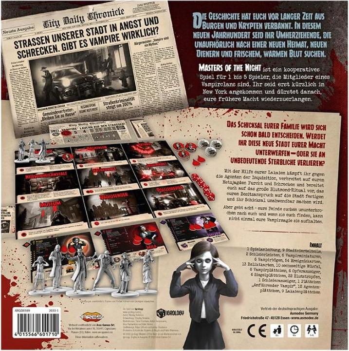 Image du produit Asmodée Jeu des connaisseurs Masters of the Night (Allemand)