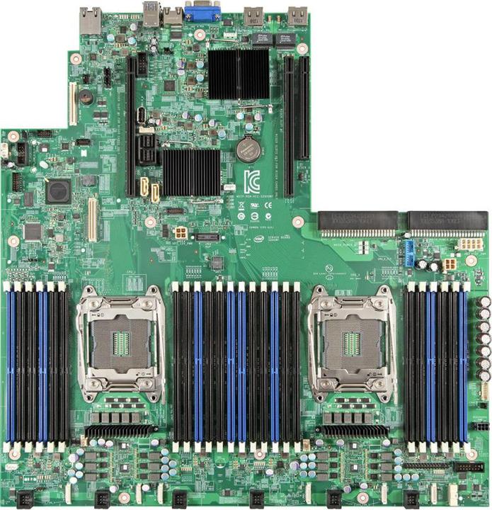 Image du produit Intel Carte de serveur S2600WT2R Wildcat Pass sans bouclier IO et accwssory (LGA 2011-v3, Intel C612)