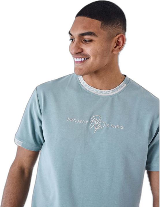 Produktbild Project X Paris Einfarbiges T-Shirt mit Logo-Streifen (XL)