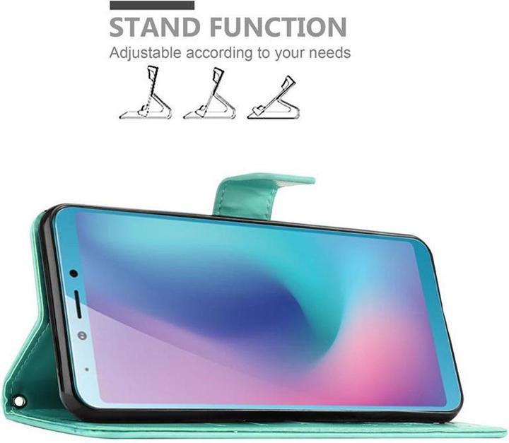 Actual product image Cadorabo Flower Book Cover (Samsung Galaxy A6s)