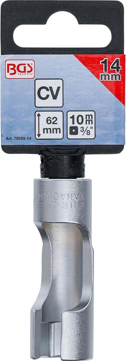 Produktbild BGS Spezial-Steckschlüssel-Einsatz, geschlitzt Antrieb Innenvierkant 10 mm (3/8") SW 14 mm (14 mm)