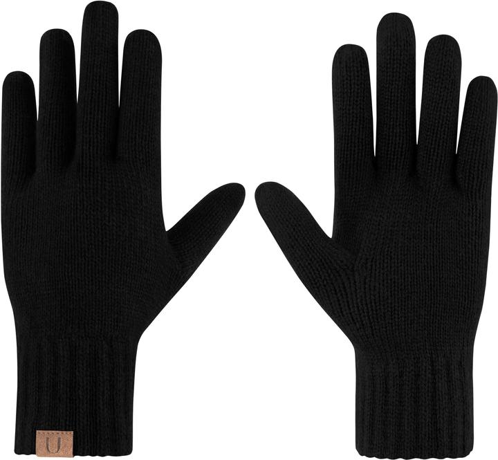 Image du produit Normani Ensemble d'hiver en laine mérinos bonnet, écharpe et gants lisses Yuma - 9623 (Taille unique)