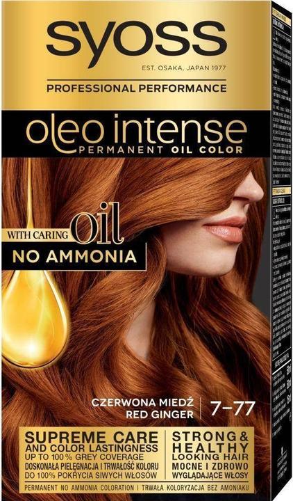 Produktbild Syoss Oleo Intense Permanent Colouring Hair Dye With Oils 7-77 Red Copper (7-77 Red Copper (Rot-Kupfer))