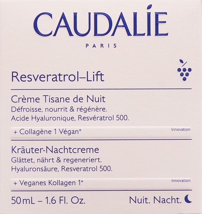 Nutritional values and ingredients Caudalie Resv Lifting Tisane Nuit 50 ml (50 ml, Night cream)