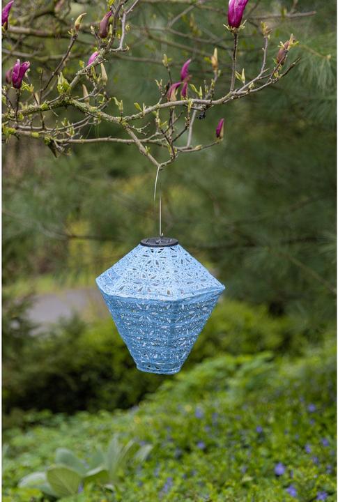 Immagine prodotto Cocon Lampion LED Solar Diamond, blu (0.44 m)