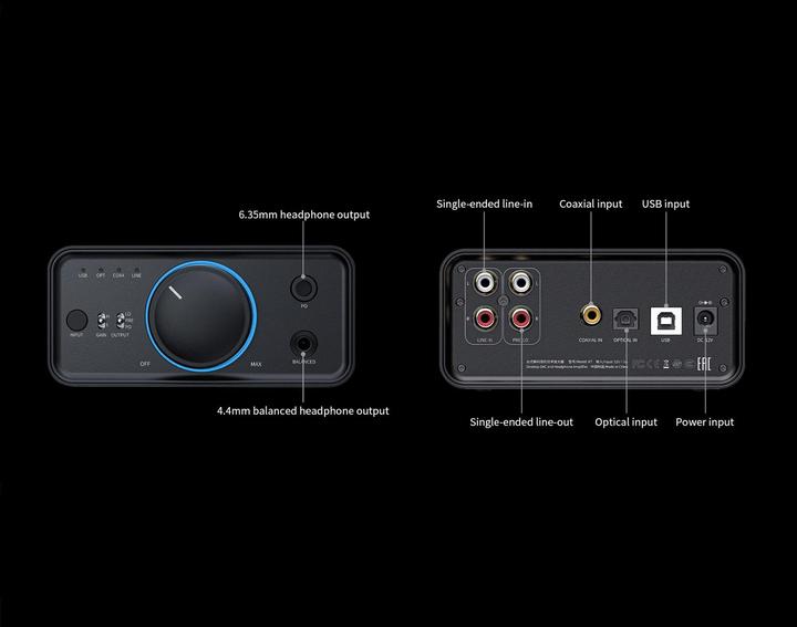 Image du produit FiiO K7 (commutateur de gain, USB-DAC)