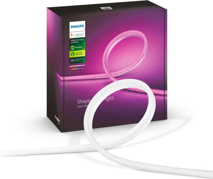 Actual product image Philips Hue LED Stripe Lightstrip Outdoor (DE Plug) (Multicoloured, 200 cm, Outdoor)